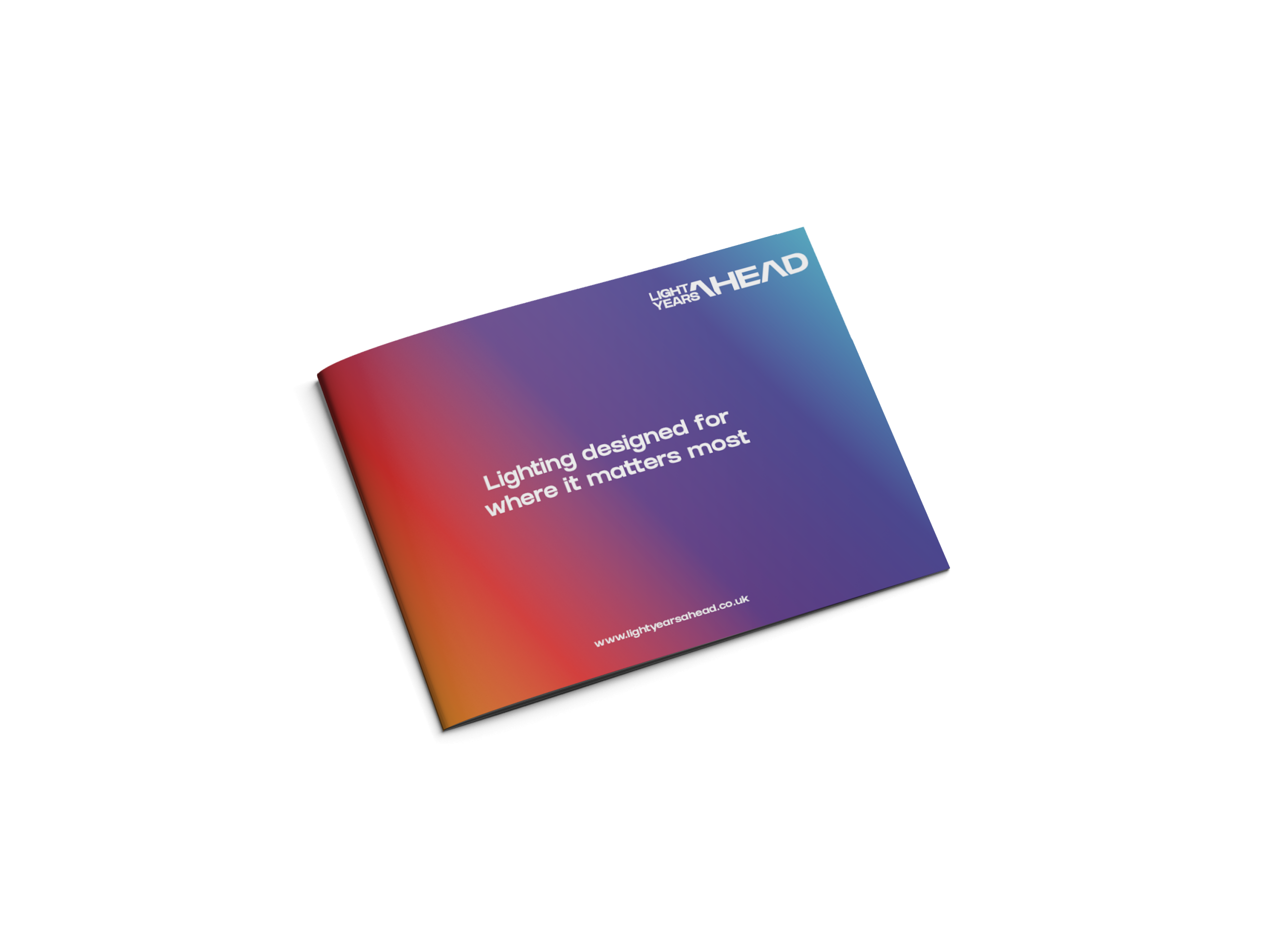 Front page of the Light Years Ahead brochure.